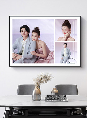 全家福照片电表箱装饰画电闸箱配电箱挂画婚纱照放大遮挡壁画定制