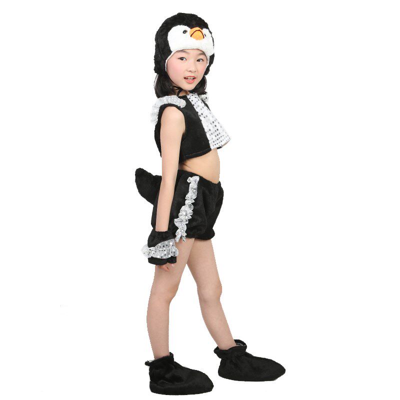 小企鹅表演服装小荷风采动物服冲浪企鹅演出服可爱卡通舞蹈服六一