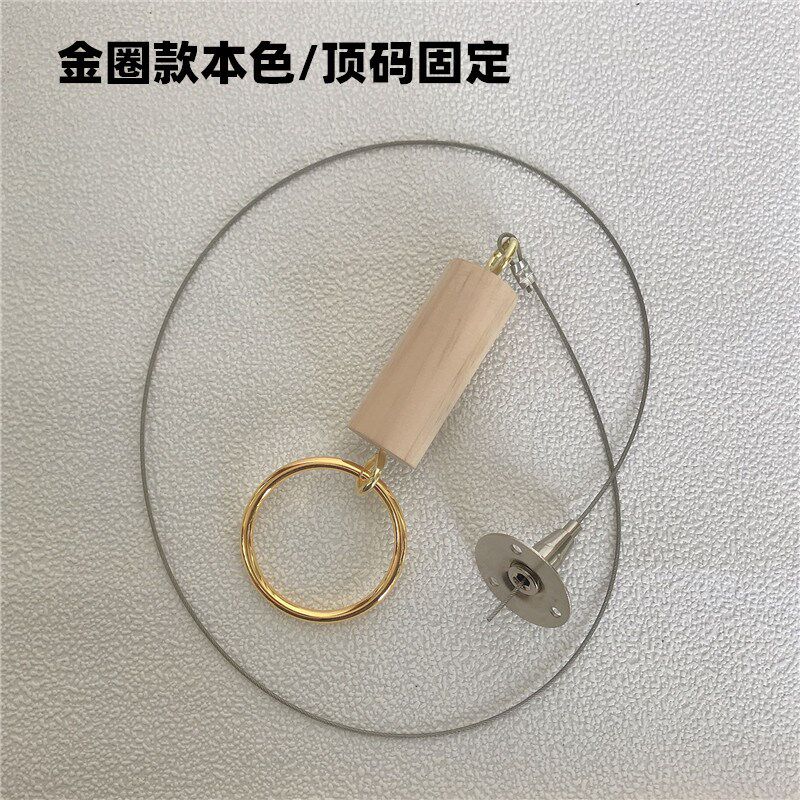 服装店吊环挂钩金色钢丝吊环挂衣服吊挂女装挂链衣架墙上展示架子