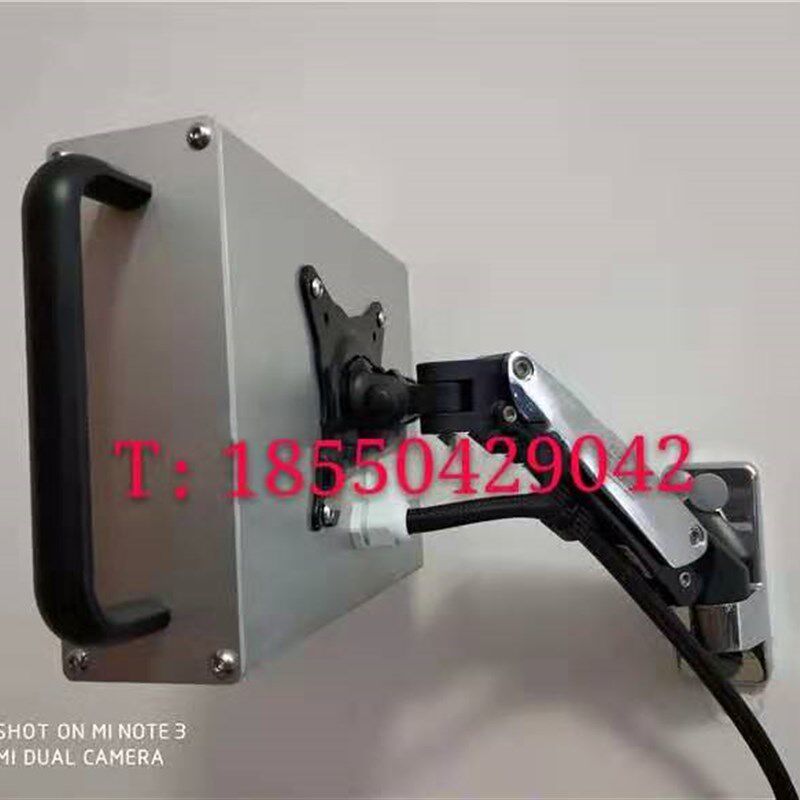 F120/F150气弹式自由悬停支架铝合金触摸屏安装盒人机界面控制箱