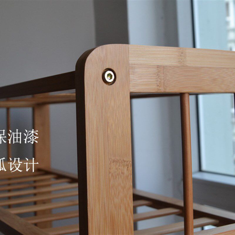 竹屋楠竹鞋架可调层高加高加宽多层十层鞋架简易鞋架鞋柜送罩
