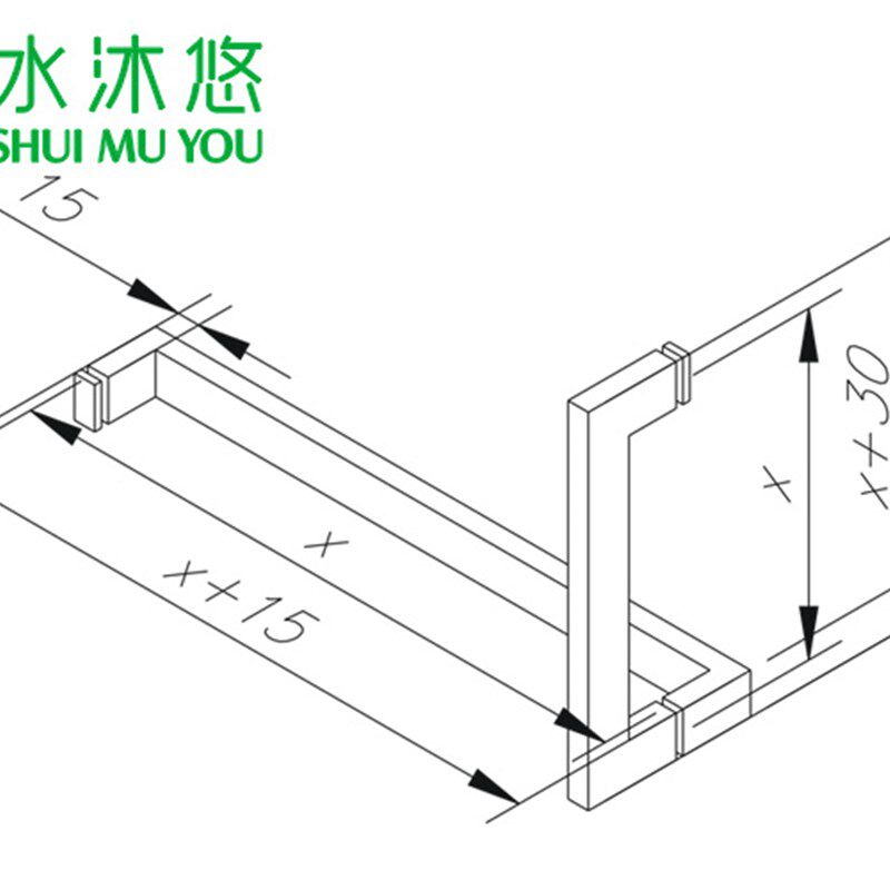 高端镜面304不锈钢玻璃浴室门淋浴房拉手把手L形 L15B镜钢好质量