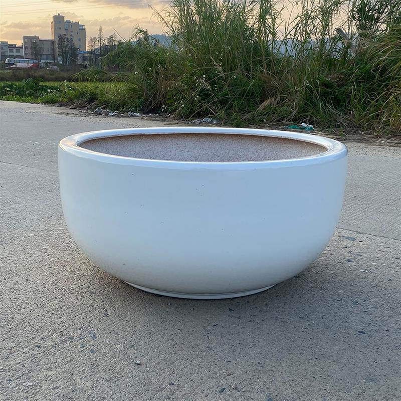 陶瓷大花盆特大号户外庭院阳台种花种菜种树盆地面花盆特大口径70