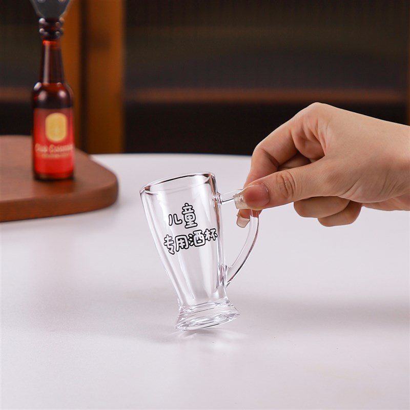 稀奇古怪迷你小容量啤酒杯创意扎啤把杯聚会神器一两酒杯家用套装图片