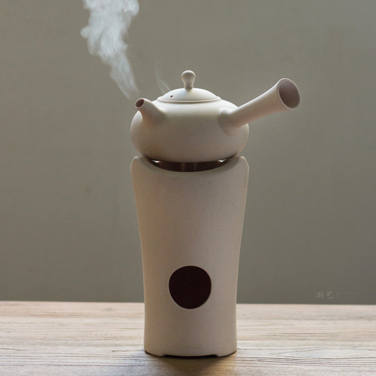 日式手工白泥炉功夫茶炉紫竹凉炉台砂铫风炉炭炉煮茶煎茶工夫茶炉
