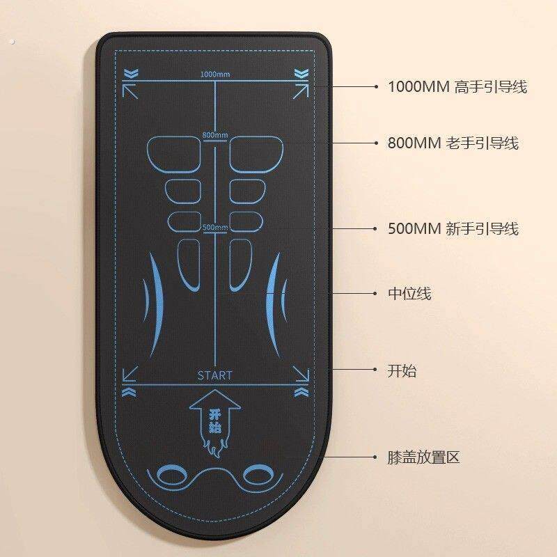 健腹轮专用垫瑜伽男士健身垫加厚减震隔音垫体能训练垫健腹轮垫子