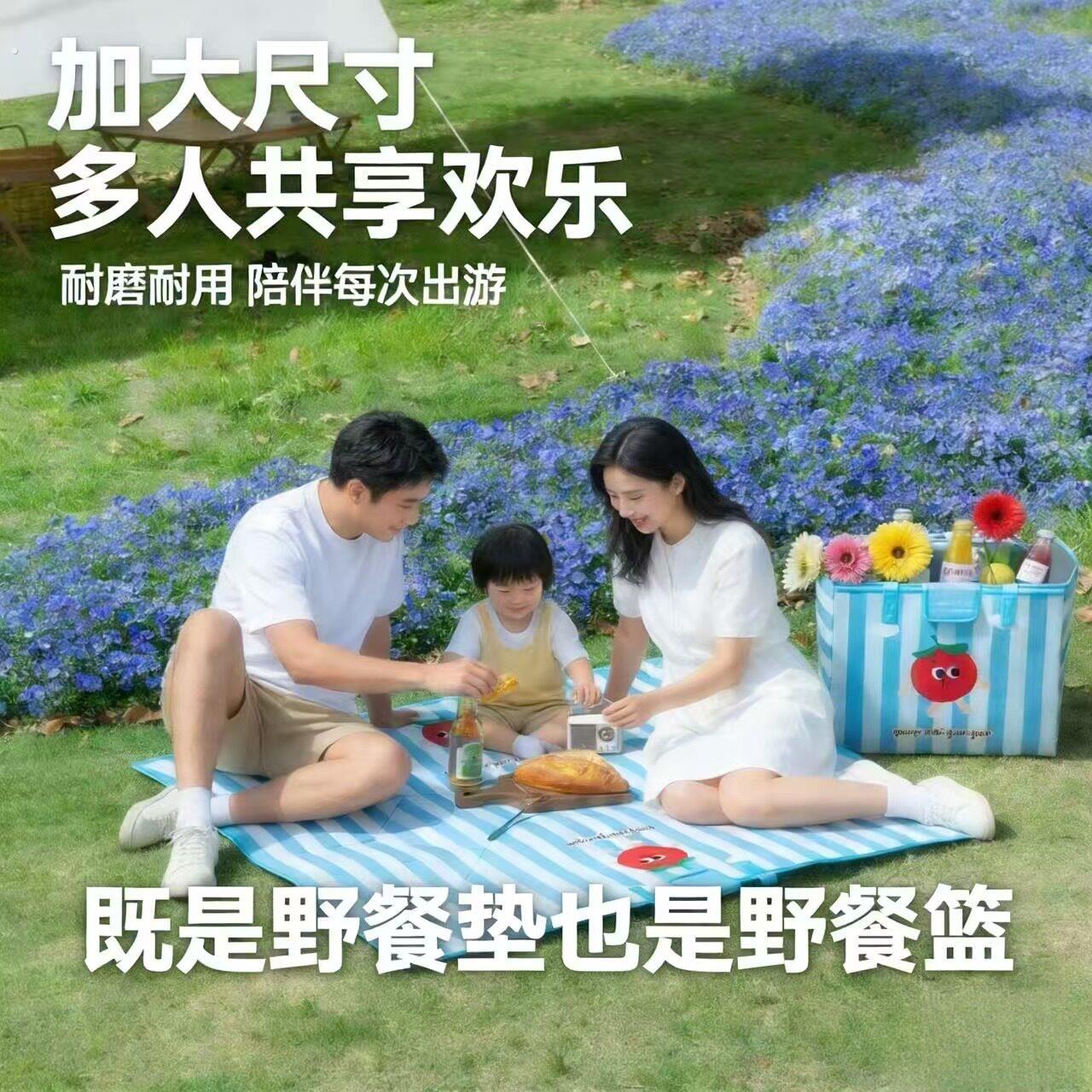露营装备全套户外好物用品可折叠野餐春游筐户外收纳防潮垫加