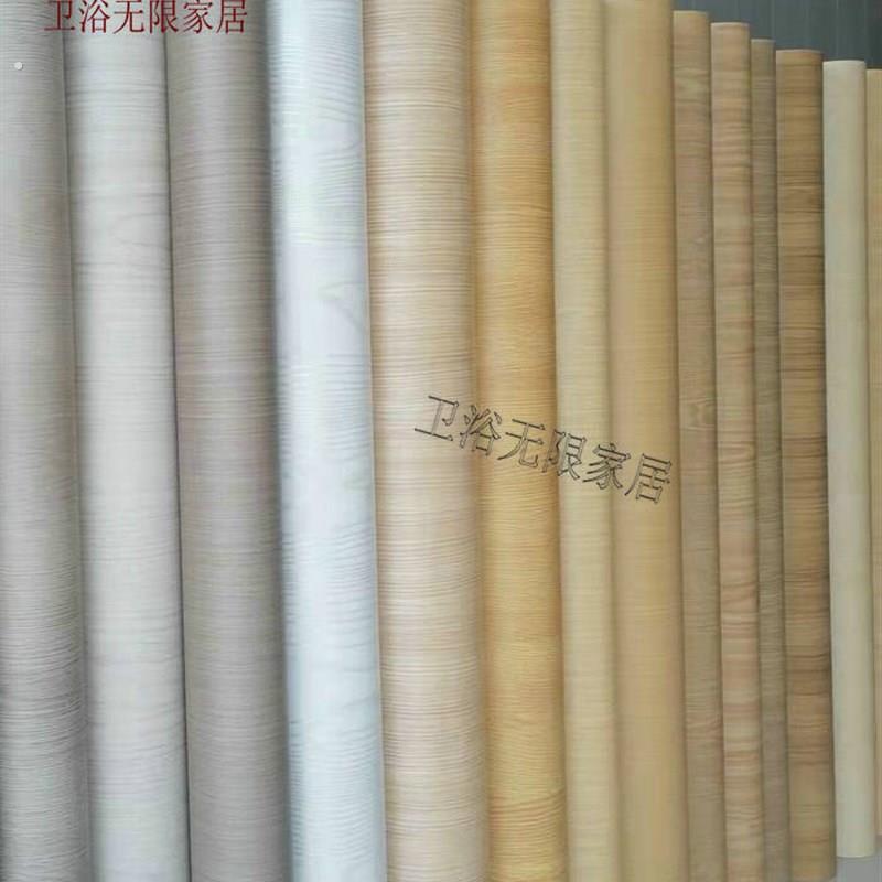 加厚仿木纹波音软片自粘桌面贴纸防水墙贴柜子衣柜门家俱翻新贴纸