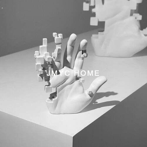 现代创意抽象树脂摆件书房样板房间客厅电视柜玄关简约装饰工艺品