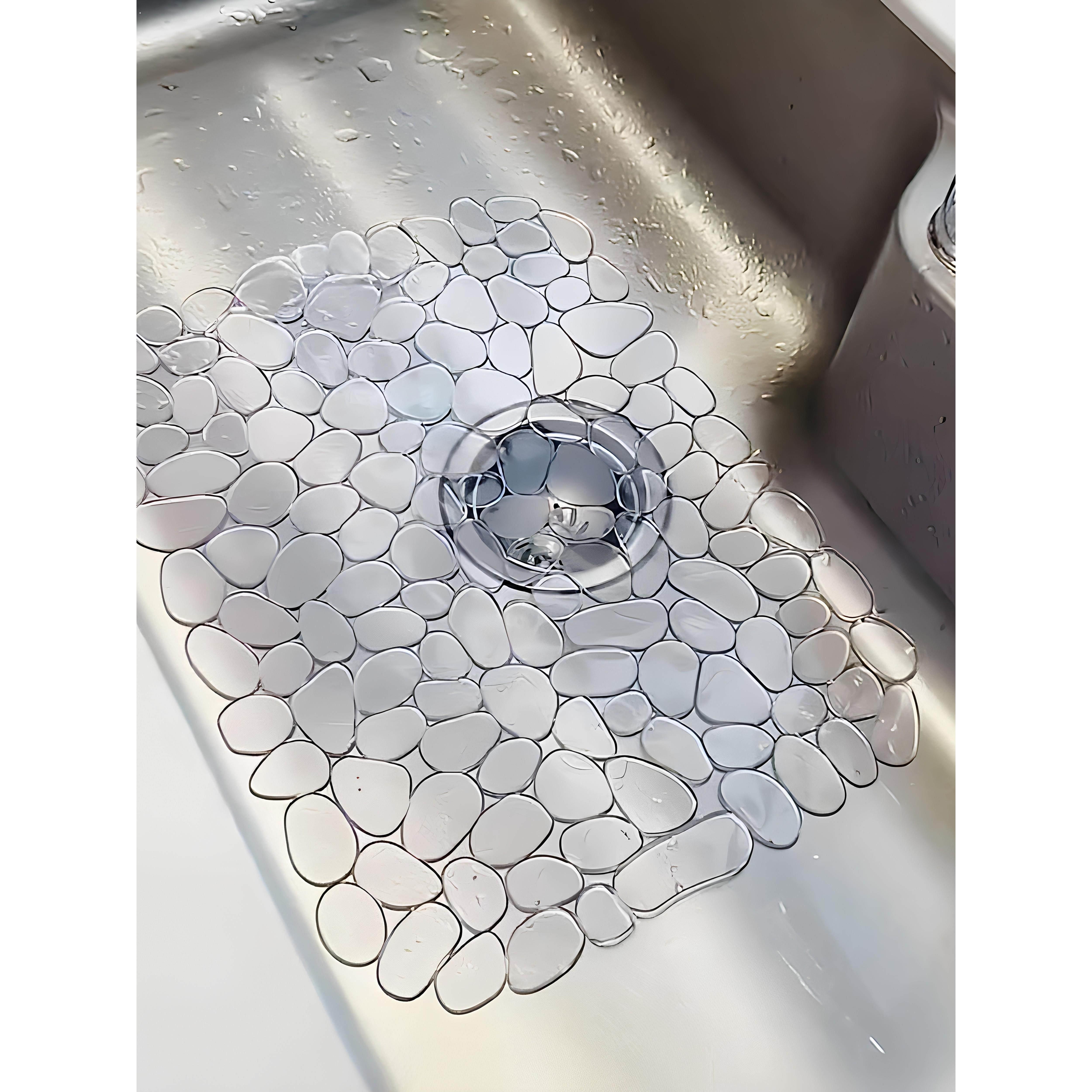 厨房鹅卵镂空水槽垫洗碗槽沥水防滑垫多功能隔热防护餐垫防摔垫子