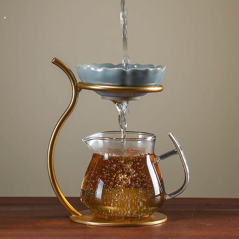 陶瓷滤茶器茶漏支架一体茶隔茶具防烫泡茶配件茶海公道杯过滤分茶