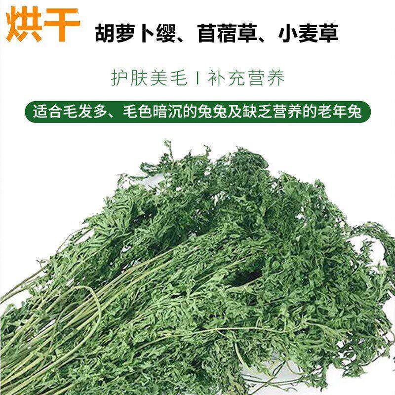 22年烘干胡萝卜缨幼兔兔子草干草兔粮提摩西草兔子饲料龙猫苜蓿.
