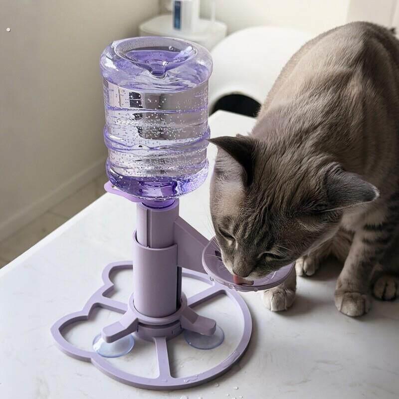 猫咪狗狗饮水器自动喂水不湿嘴喝水盆不插电小口径可携式水碗护颈