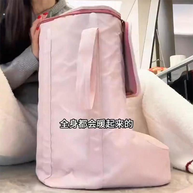 泡脚靴便携式可折叠女士养生高筒泡脚桶家用洗脚过小腿保温高深桶