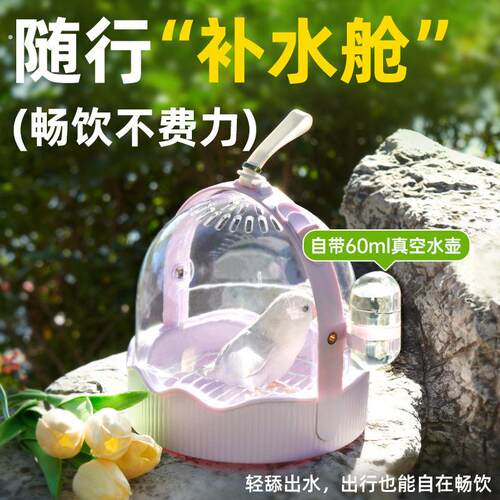 玄凤鹦鹉外出笼斜挎夏季可携式透气小太阳鸟出门外带箱小型鸟笼用