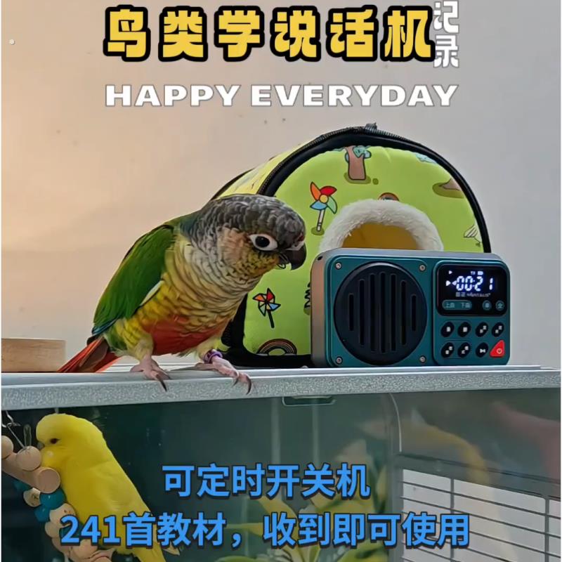 鸟用学习机鹦鹉学说话复读机录音机训练学语八哥玄凤神器教语讲话
