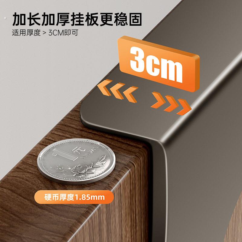 柜子侧边挂钩衣柜外侧面挂架挂衣钩直角衣服收纳免打孔门后挂衣架