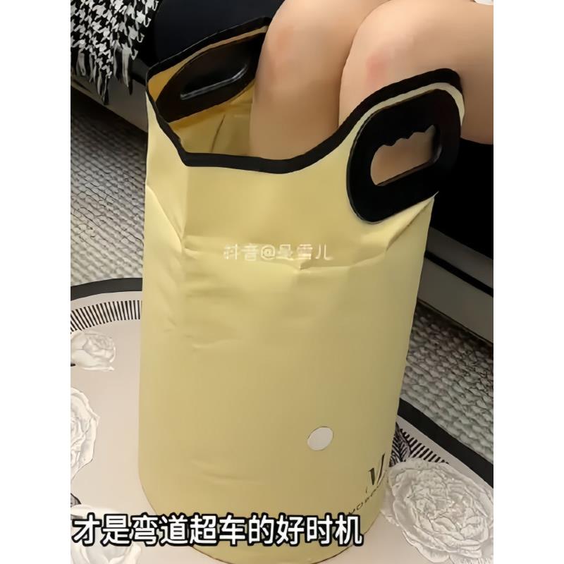 折叠泡脚桶过小腿家用便携保温深桶加厚养生足浴桶泡脚袋可排水