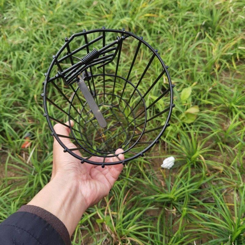新款捕鼠神器圆形单双门哈鼠笼老鼠户外笼子哈哈鼠笼加粗钢筋笼