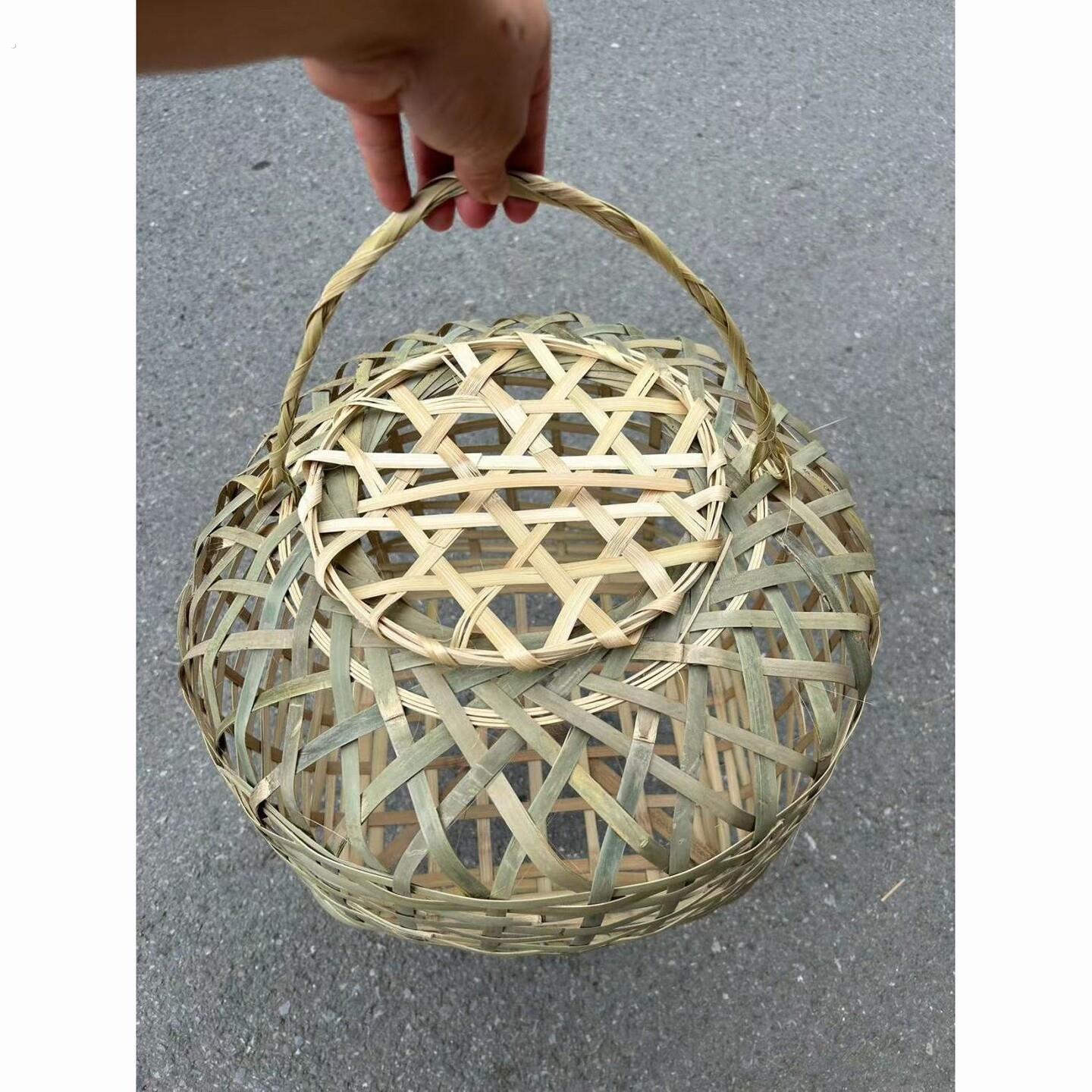 竹编手工制品鸡竹编手工制品鸡笼鹅笼鸭笼结婚行大礼家禽竹笼子