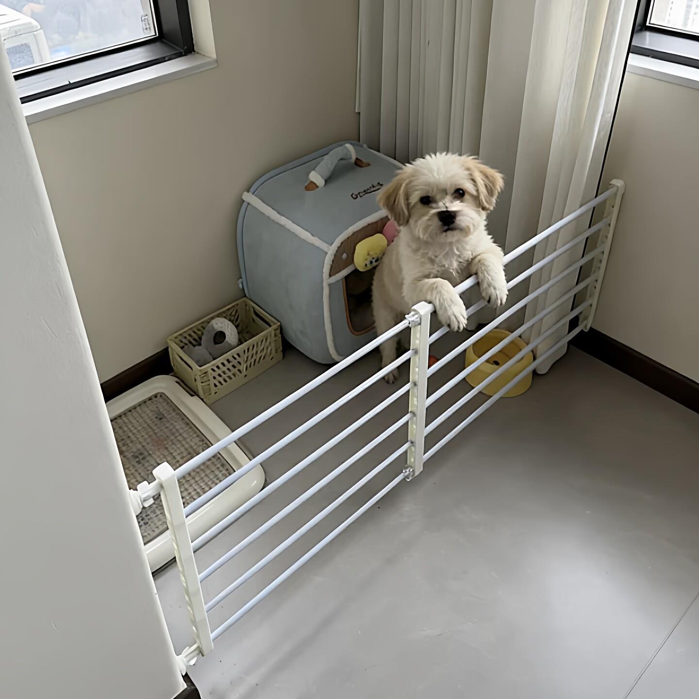 可伸缩狗狗栅栏宠物围栏室内家用隔离门挡中小型犬狗笼安全防护栏