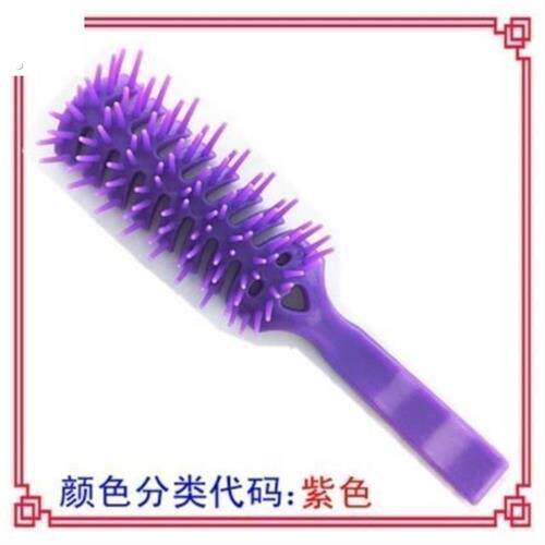 黑塑料梳梳头古老卷发梳多齿造型梳子硬齿彩排排骨假发按