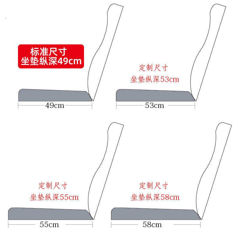 虎啸老式实木红木沙发坐垫带靠背春秋椅老款海绵新中式沙发垫单人