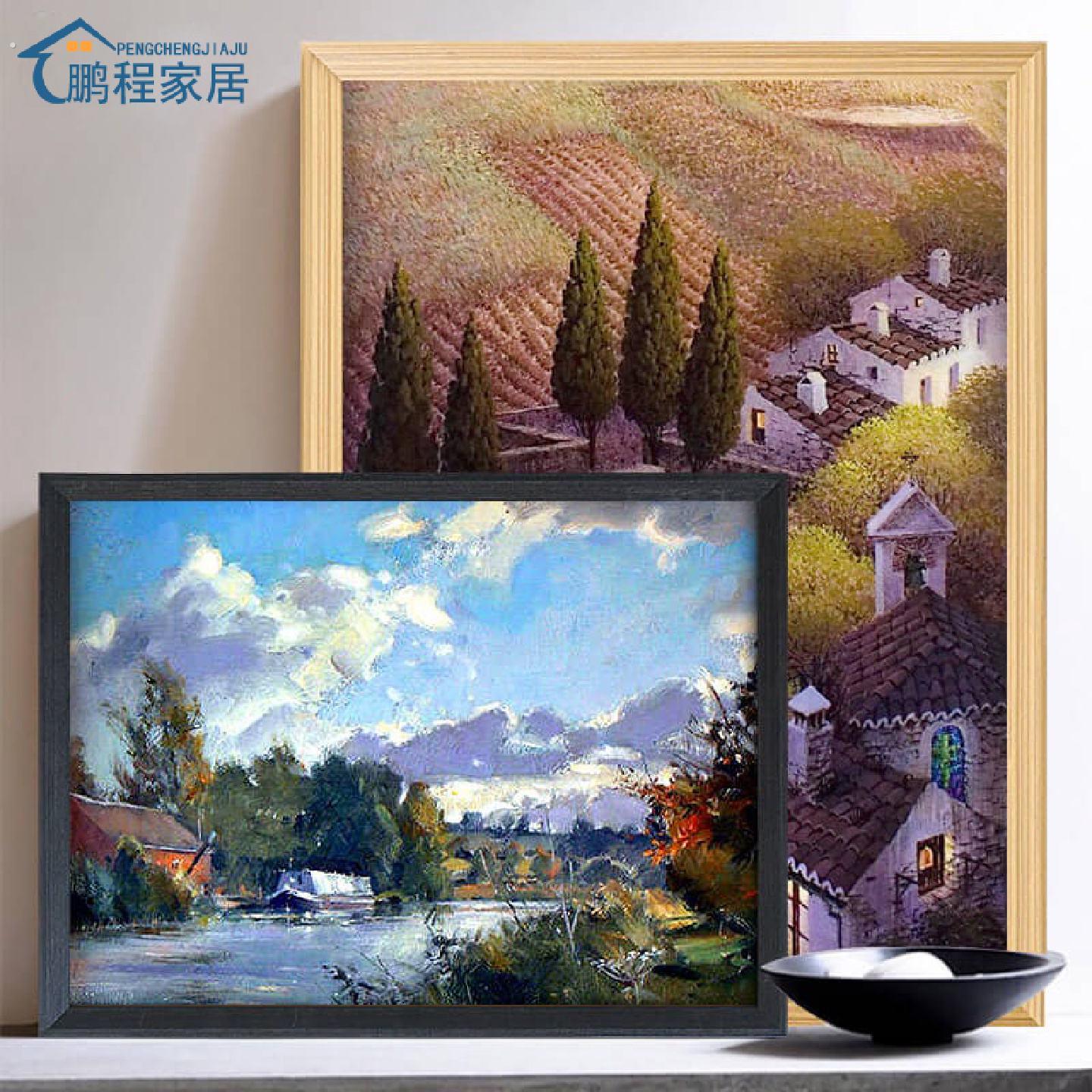 简约油画框装裱外框定制美术生专用大尺寸装饰数字边条相框架挂墙