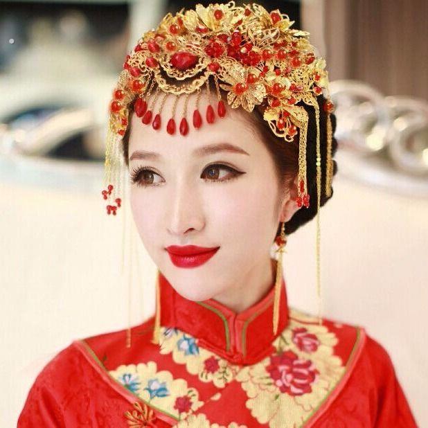 秀禾头饰新娘高级新中式步摇服凤冠大气高端2022年新款结婚盘发女