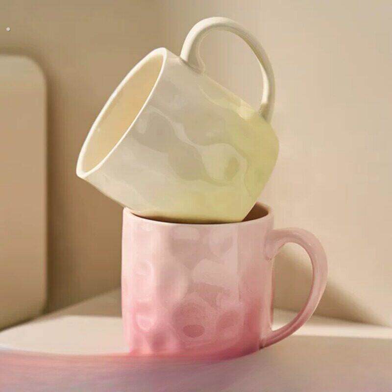 马克杯高颜值杯子家用女生喝水杯陶瓷情侣咖啡杯小众设计感伴手礼