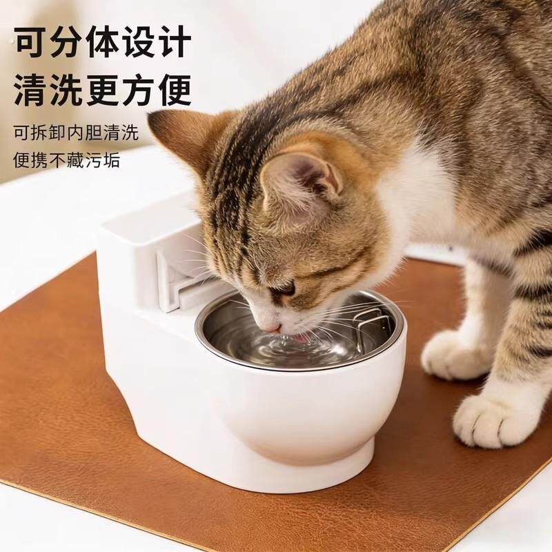 猫咪狗狗马桶饮水器宠物饮水器猫咪狗狗饮水碗马桶猫碗狗碗趣味