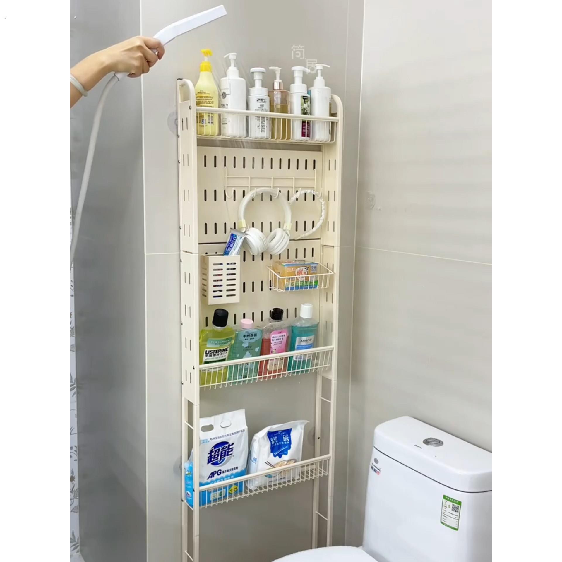 浴室夹缝置物架洞洞板多层收纳架卫生间专用落地架子家用一体靠墙