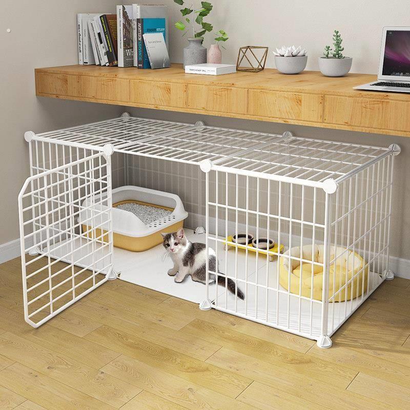 猫笼子家用室内猫窝带厕所一体幼猫专用猫咪屋舍两层空笼猫屋别墅图片