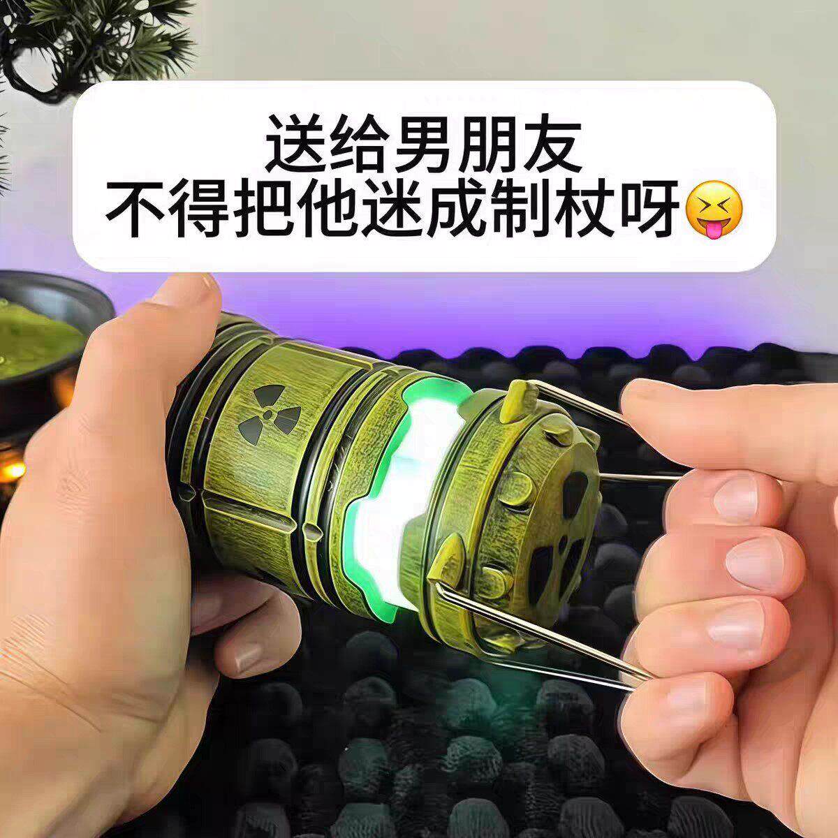 核反应堆手提小夜灯树脂微型核能装置电池款灯笼氛围灯摆件送男友
