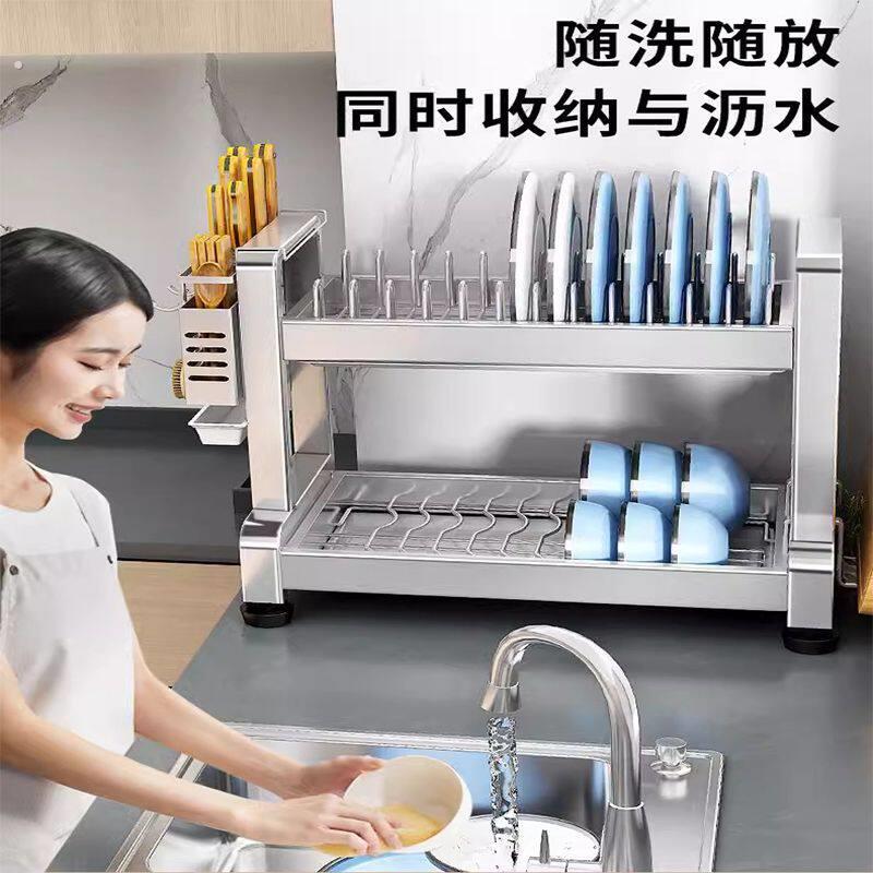 淋水架碗具沥水架厨房碗碟置物架碗盘沥水架多功能放碗架碗筷收纳