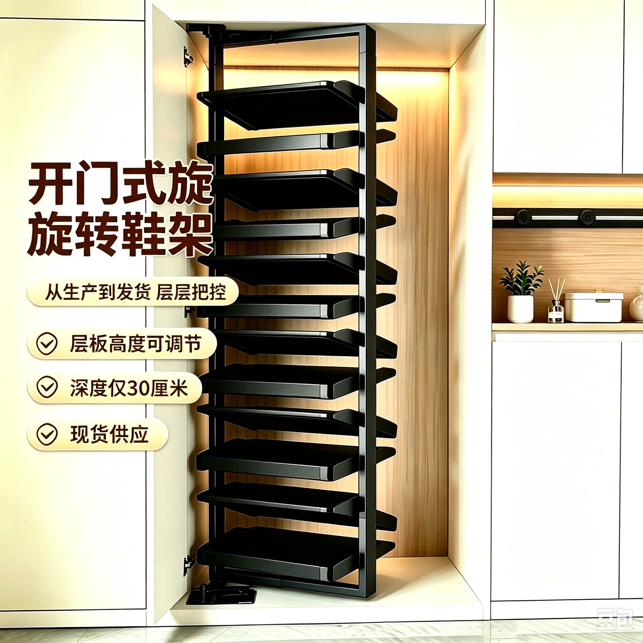 【小红书同款】热销开门式鞋架图片