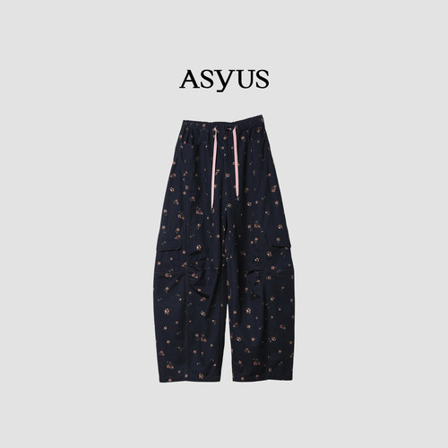 【新品】 ASYUS 2026冬季印花工装裤帅气潮酷个性休闲女
