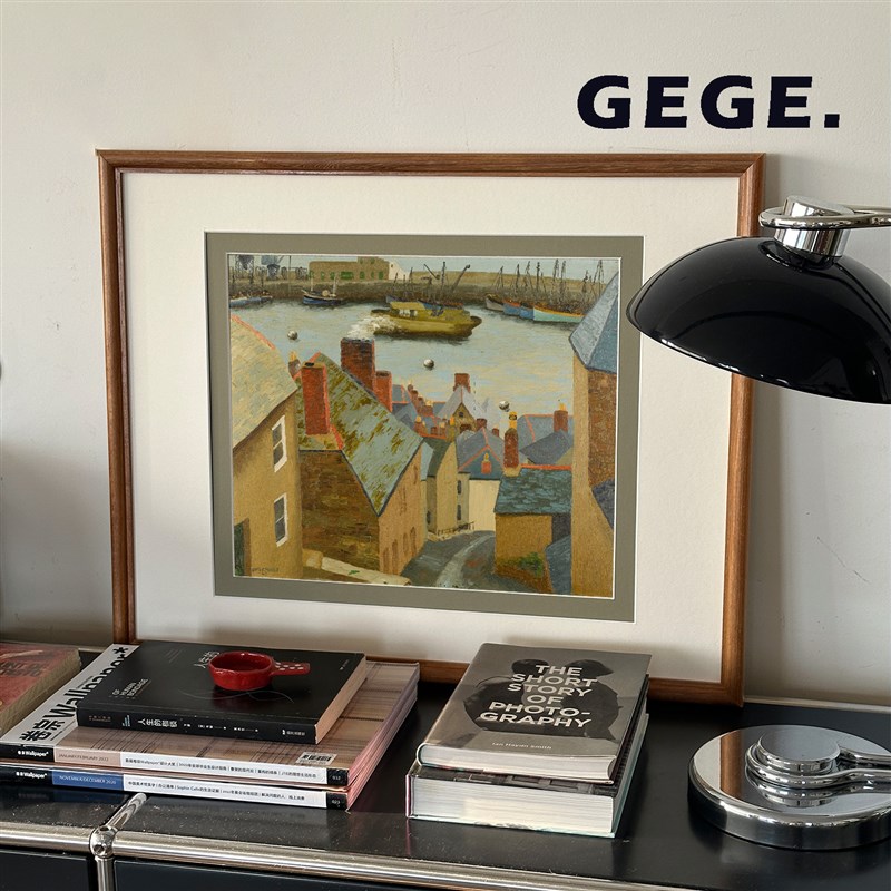沿岸之旅】GeGe卧室书房餐厅挂画高级感北欧复古玄关中古风客厅画