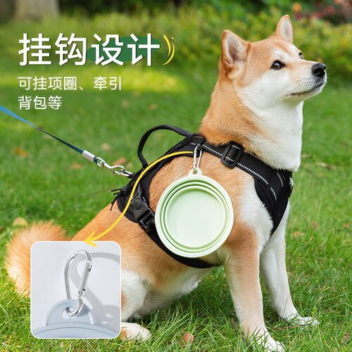 狗狗折叠碗狗盆宠物外出便携式狗碗食盆户外喝水碗饮水狗粮盆水盆
