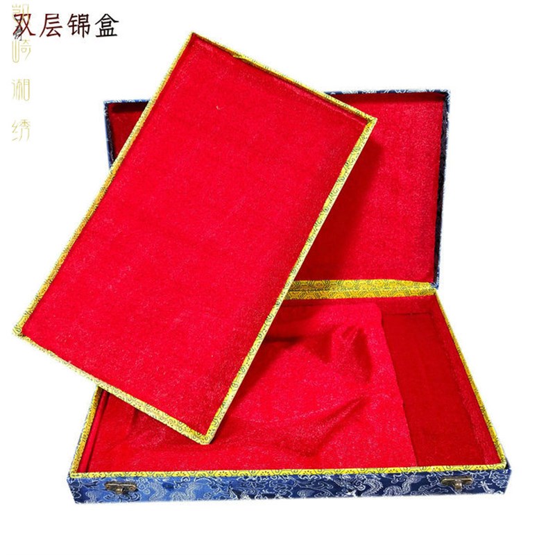 扇子包装盒礼物礼品盒锦盒收藏盒书画盒扇盒字画盒新娘喜团扇盒子
