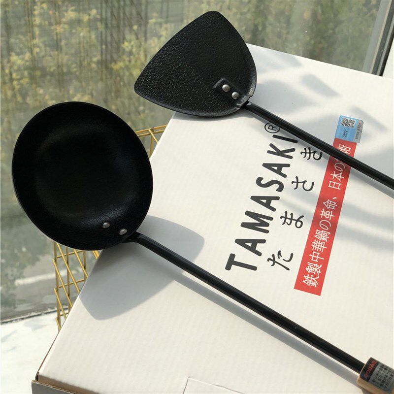 出岛国的 缘单网上基本200-300一套!纯铁锅铲 家用厨房炊具套装
