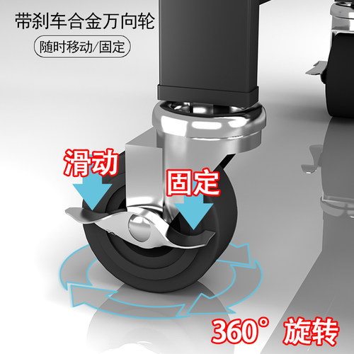 免安装儿童铁艺书桌小型书柜落地客厅家用简易书架收纳折叠置物架