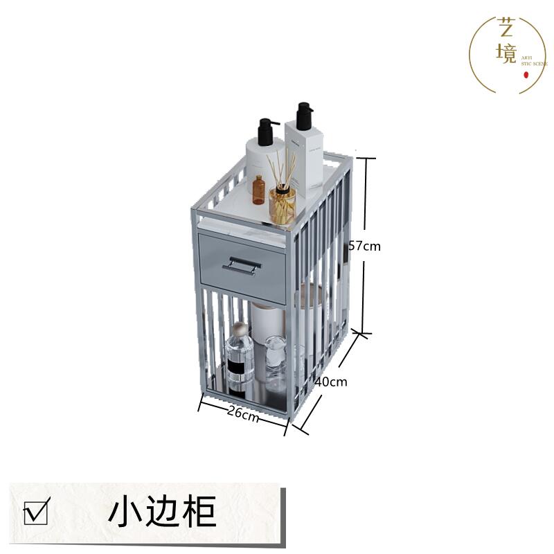 立式美甲桌边柜工具柜展示柜架子
