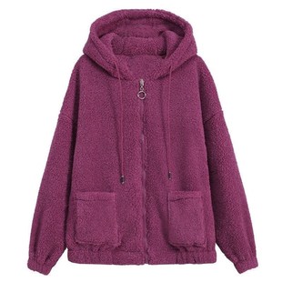 罩衣女新款冬季加绒加厚长袖女式工作服冬天加棉卫衣外套小个子的