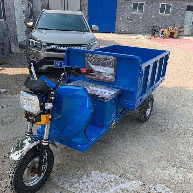 电动载货三轮车成人1.2米车厢市场拉货电三轮家用三轮电车
