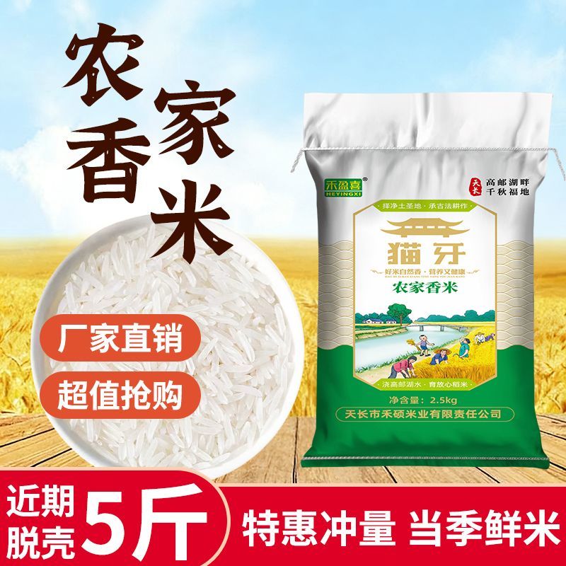 禾盈喜优选细长猫牙米长粒香大米丝苗米煲仔饭蛋炒饭专用米农家米图片