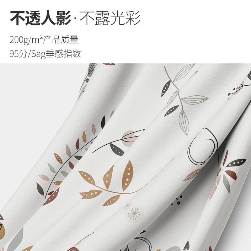 创意数码印花h浴帘干湿分离卫生间淋浴免打孔安装隔断帘子工厂