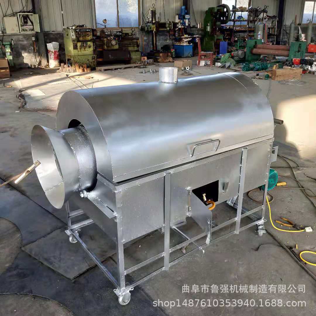 鲁强机械多功能电加热自动炒货机