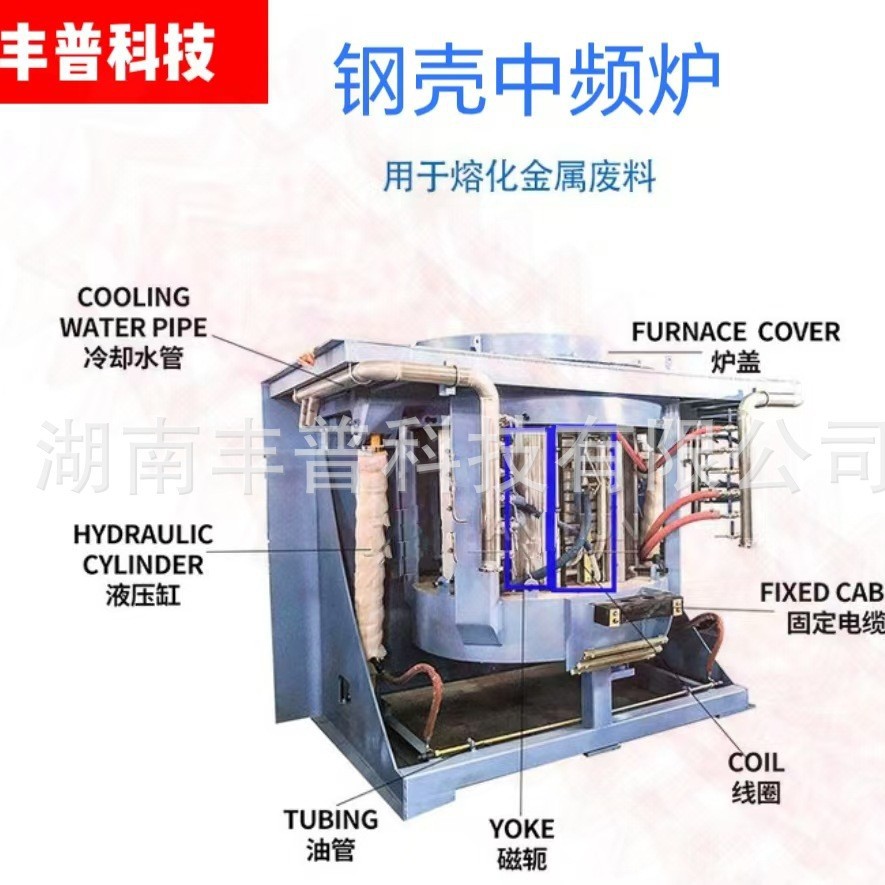 可定环保中频冲天炉金属熔炼炉