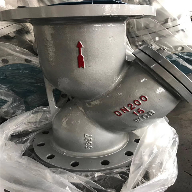 316不锈钢Y型管道法兰过滤器